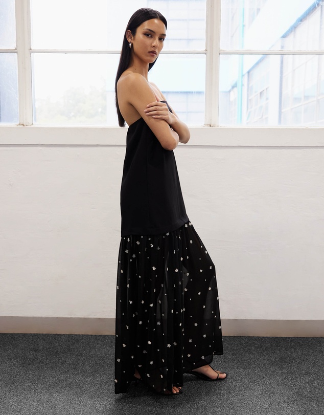 Lover - Amelie Contrast Maxi Dress