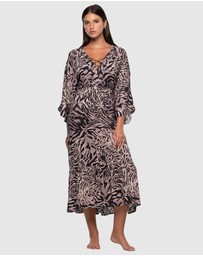 Nip Tuck Swim - Tuamotu Corrimal One Size Maxi Dress