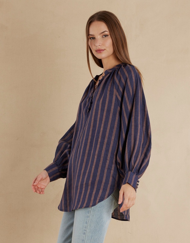 Amelius - Estelle Linen Tunic Blouse