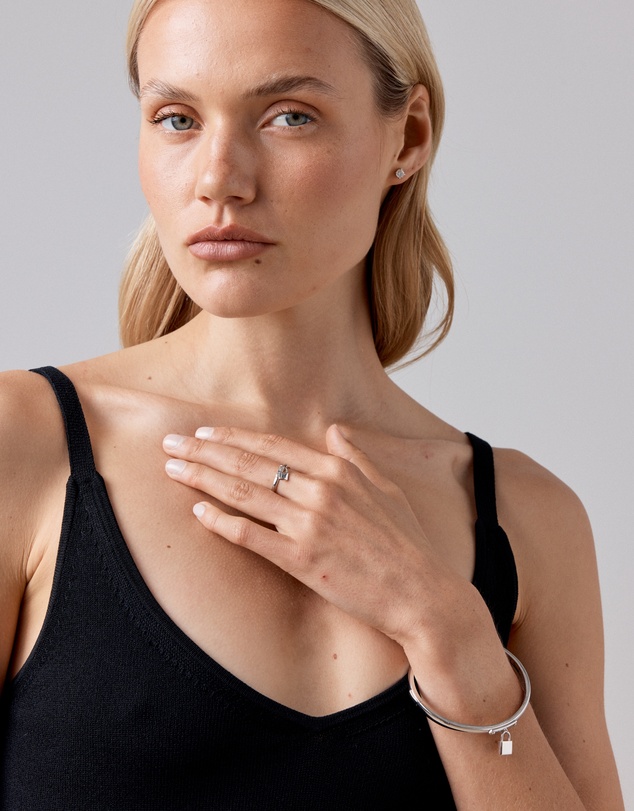 Michael Hill - Signature Lock Ring in Sterling Silver
