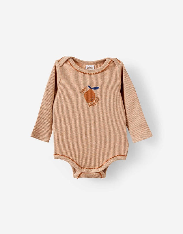 Cotton On Kids - Organic Pointelle Long Sleeve Bubbysuit