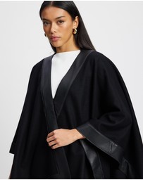 West 14th - Lexington Wool and Leather Cape