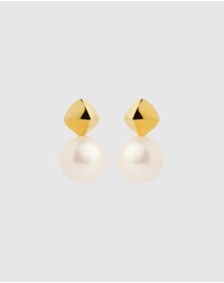 Najo - Mirage Yellow Gold Pearl Earring