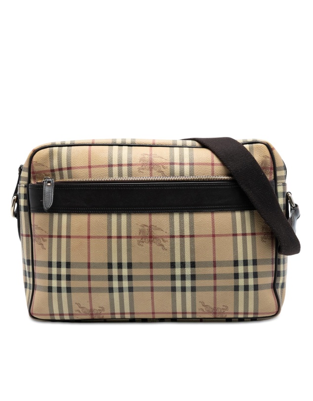 Pre-Loved by Azura Reborn - Pre-Loved Haymarket Check Coated Canvas Messenger Bag