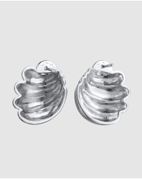 Elli Jewelry - Earrings Stud Shell Design 925 Sterling Silver