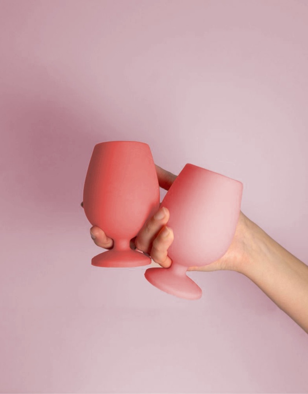 porter green - stemm | silicone unbreakable wine glasses