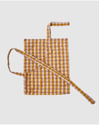 Mosey Me - Mango Seersucker Apron