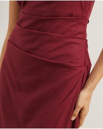 Atmos&Here - Bec Halter Neck Linen Blend Midi Dress