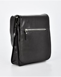 Cobb & Co - Notting Jr. Leather RFID Expandable Satchel