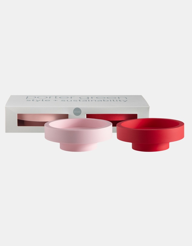 porter green - flipp lrg silicone unbreakable candle holder set