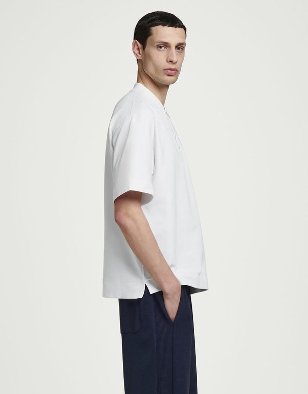 COS - Half-Zip Cotton T-Shirt