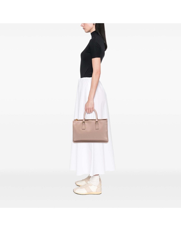 Pre-Loved by Azura Reborn - Pre-Loved Saffiano Lux Double Zip Frame Tote
