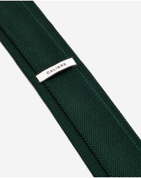 Calibre - Silk Knitted Tie Green