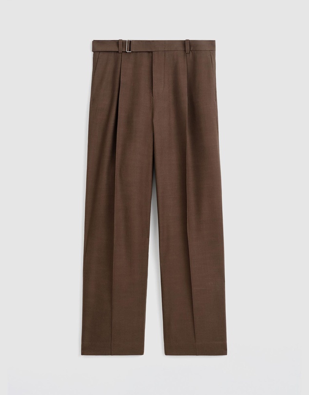 COS - Belted Linen Relaxed-Fit Wide-Leg Trousers