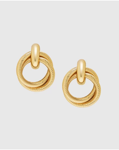Nialaya Jewellery - Women's Double Hoop Earrings