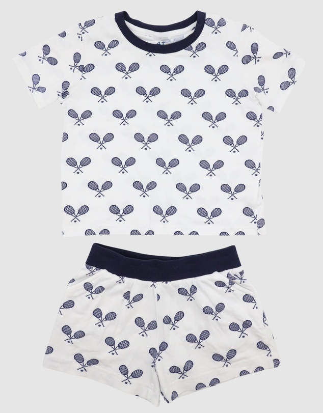 Sant And Abel - Kids Tennis Navy Short PJ Set