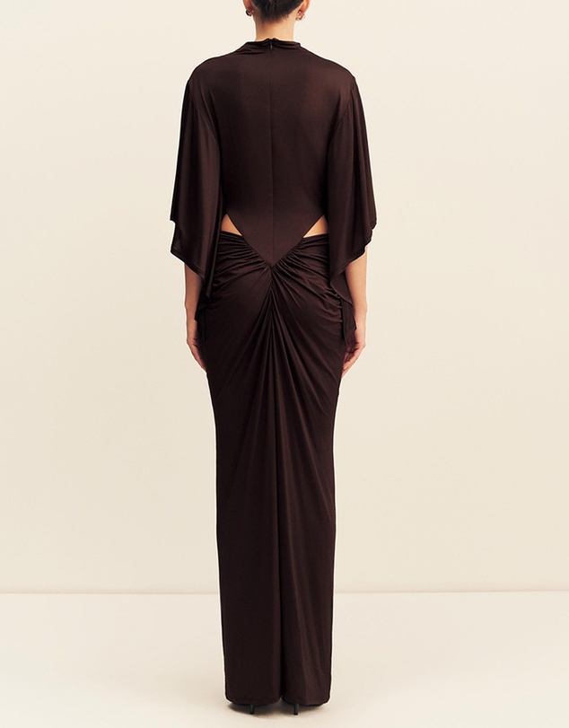 Shona Joy - Miro Cut Out Draped Maxi Dress