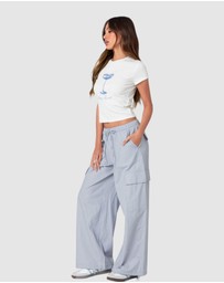 EDIKTED - Phoenix Linen Look Cargo Pants
