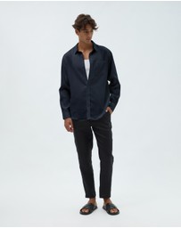 AERE - Resort Linen LS Shirt