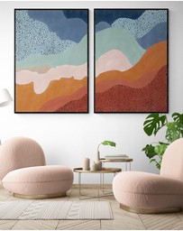 Inka Arthouse - Sunset Mountain Set by Elena Ristova