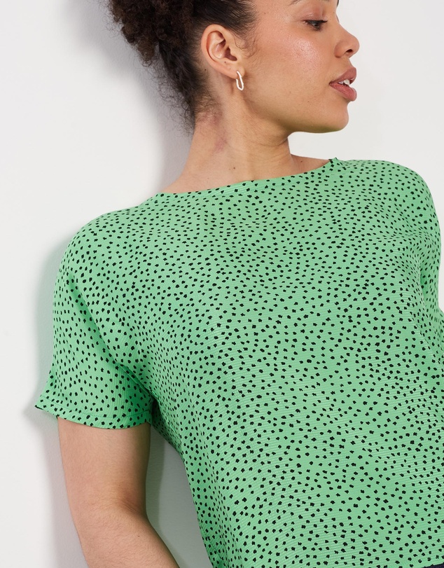 The Social Outfit - Dolman Top - Fern Cheetah