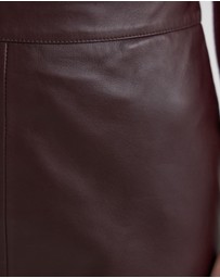 Oxford - Nina Nappa Leather Skirt