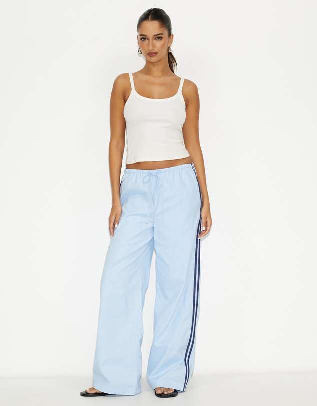 Dazie - Aloe Stripe Linen Blend Pants