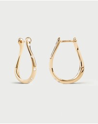 PDPAOLA - Air Mini Gold Hoop Earrings