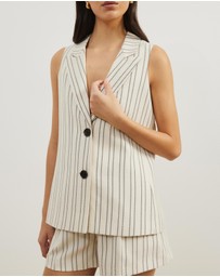 Atmos&Here - Dune Stripe Longline Vest