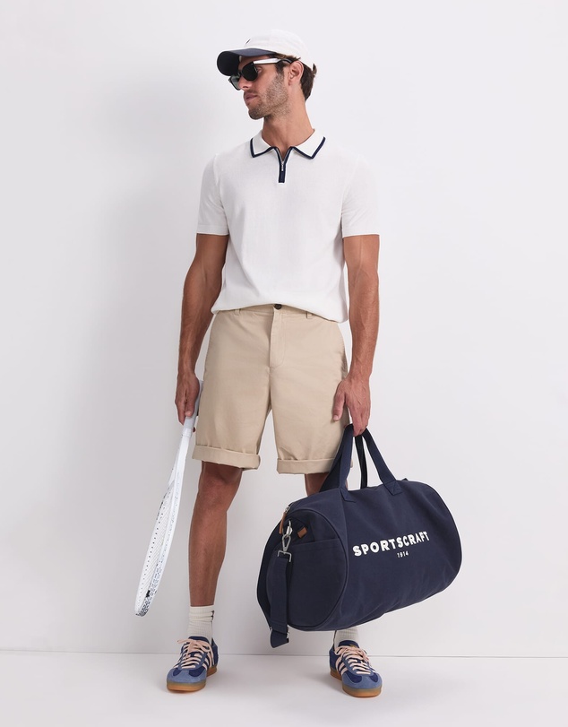 Sportscraft - Brookes 1/4 Zip Knit Polo