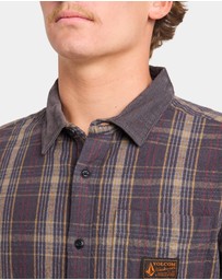 Volcom - Mens Stonevise Plaid Long Sleeve Shirt