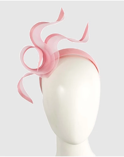 Fillies Collection - Bespoke Sculpted Pink Racing Fascinator