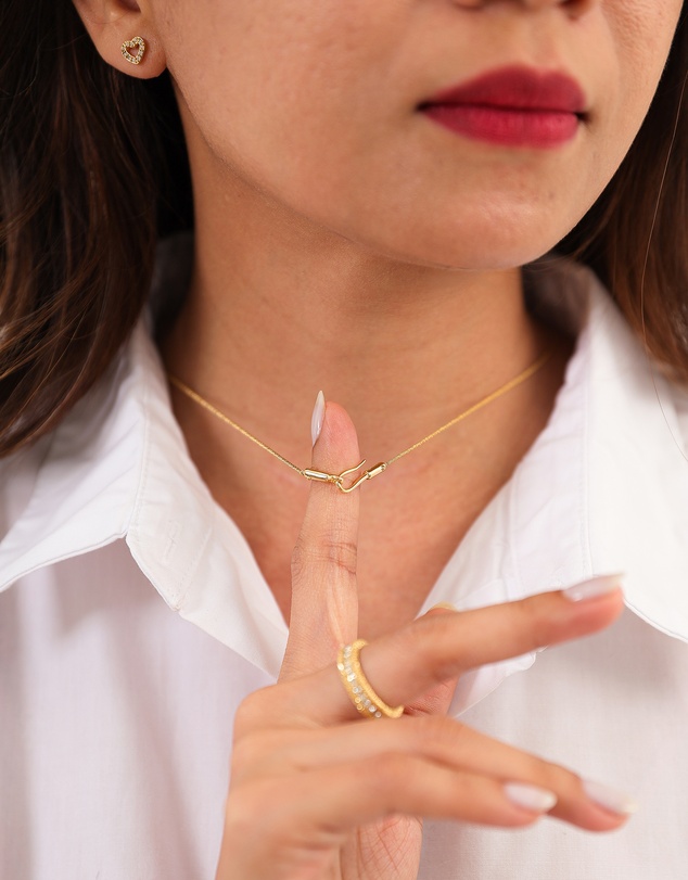 Elli Jewelry - Elegant Rope Chain Necklace in Gold-Plated 925 Sterling Silver