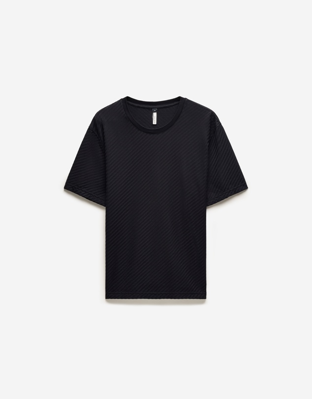 Calibre - Relaxed Diagonal Jacquard T-shirt Black