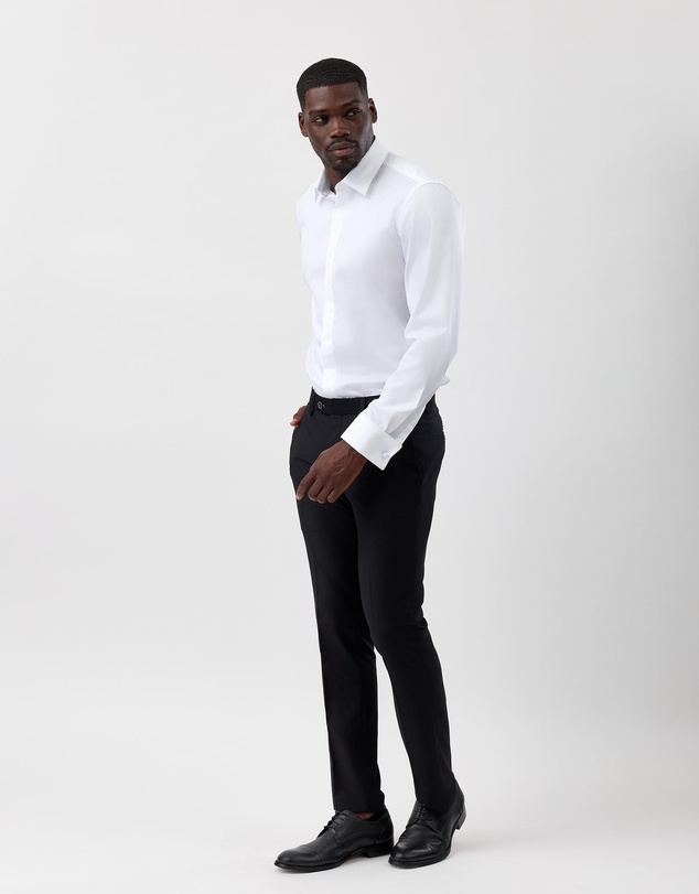 Brooksfield - Concealed Placket Tuxedo Shirt