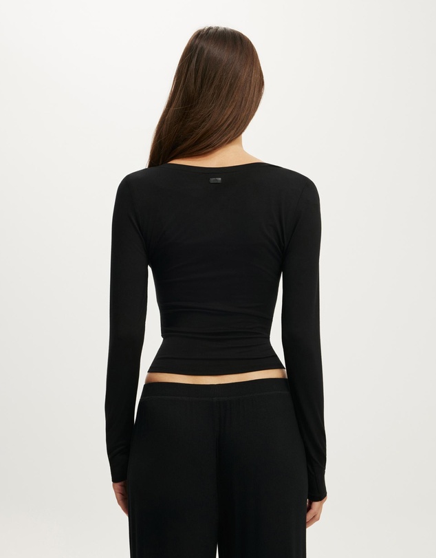 Cotton On Body - Airy Soft Crossover Long Sleeve Top