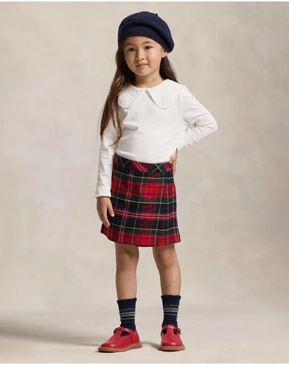 Polo Ralph Lauren - Ruffled Cotton Jersey Tee - Kids