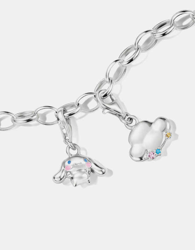 THOMAS SABO - Silver-Plated Rain Cloud Charm with Colourful Stones