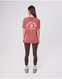 Upstate - Thrive Tee - Washed Marsala
