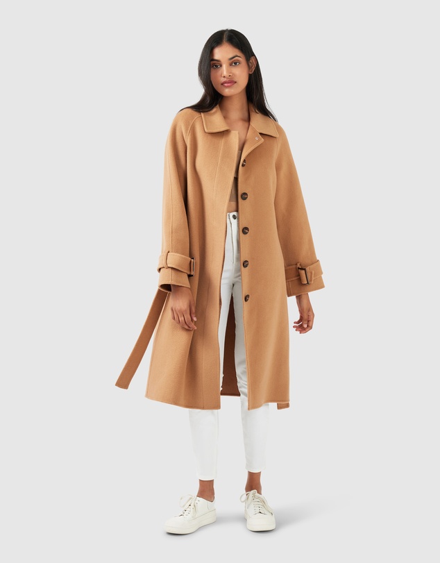 Belle & Bloom - Shore To Shore Belted Wool Coat