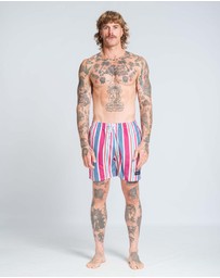 Vacancy Co - Candy Stripe Swim Short