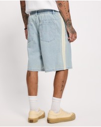 Zanerobe - Stitched Pintuck Denim Shorts