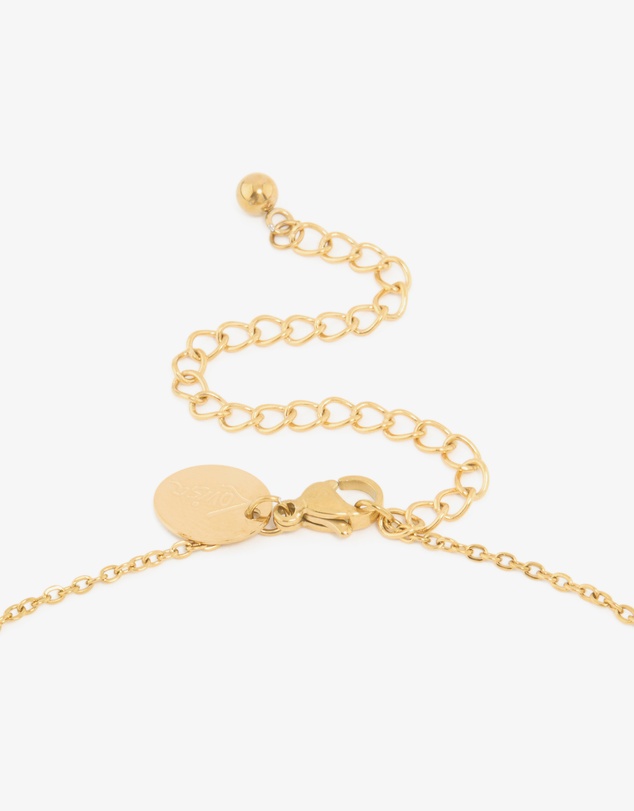Lovisa - Waterproof Gold Plated Stainless Steel Large Bubble Letter M Necklace