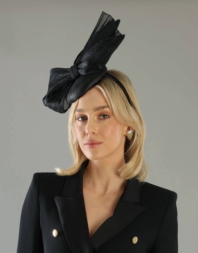 Morgan & Taylor - Illiana Fascinator in Black