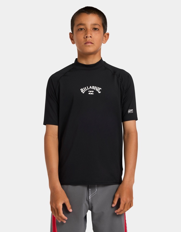 Billabong Kids - Boys 8 to 16 Boys All Day Arch Regular Fit Short Sleeve Rashguard