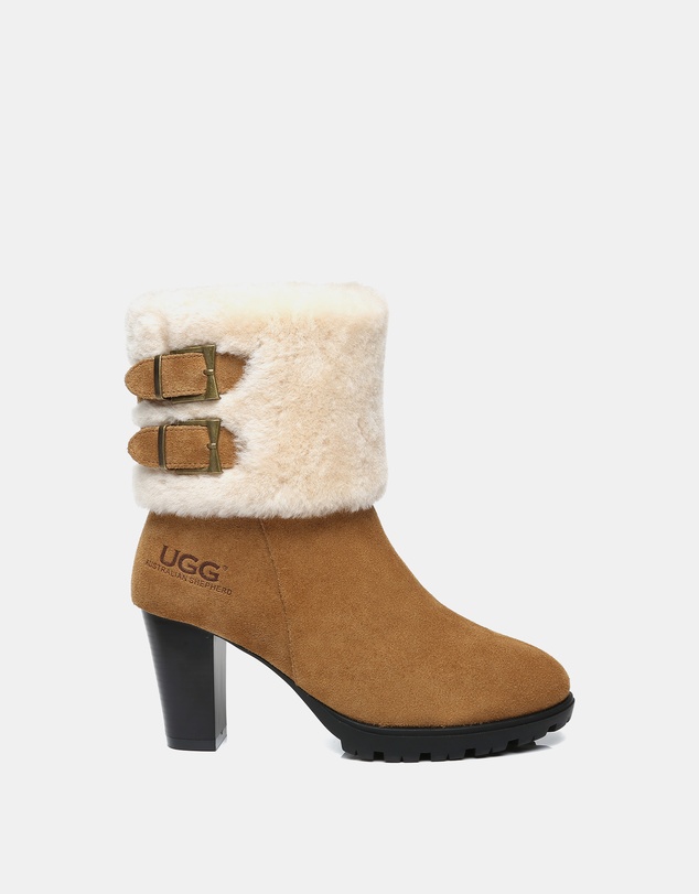 EVERAU - Australian Shepherd Ugg Candice Cow Suede Upper Boots