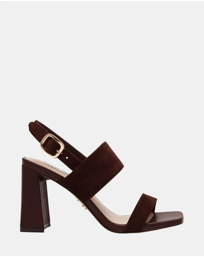 Steve Madden - Wendie Chocolate Brown Suede Heels