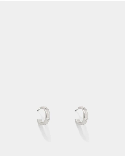 MIMCO - Lucent 925 Sterling Silver Small Hoop Earrings