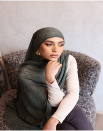 Mod Squad - Textured Hijab- Forest