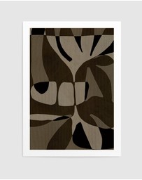 Olive et Oriel - Contour 2 by Shatha Al Dafai Art Print